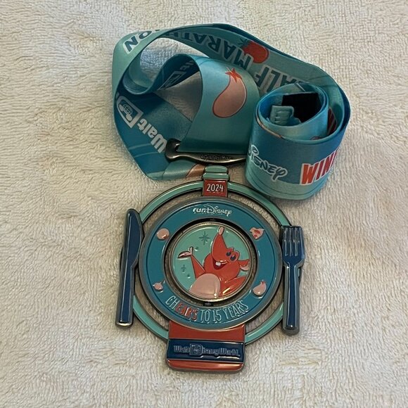 Run Disney 2024 Wine & Dine Half Marathon Remy Medal - Picture 4 of 5